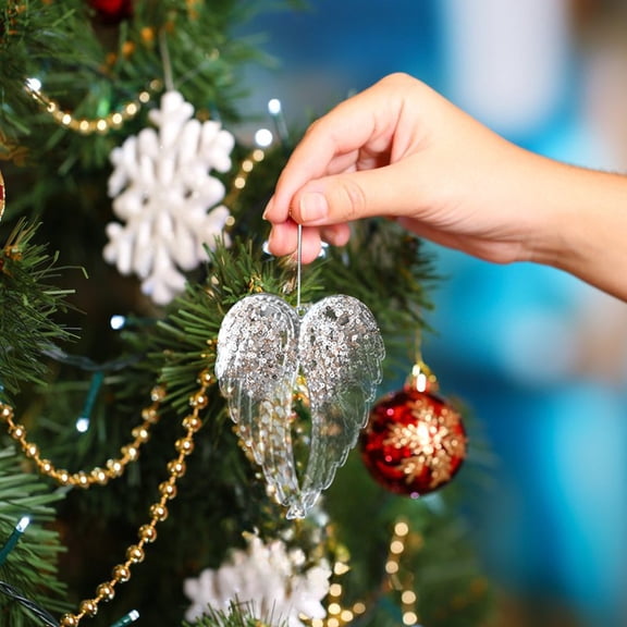 Glittering Angel Wing Pendants for Elegant Party Scenes and Festive Decorations