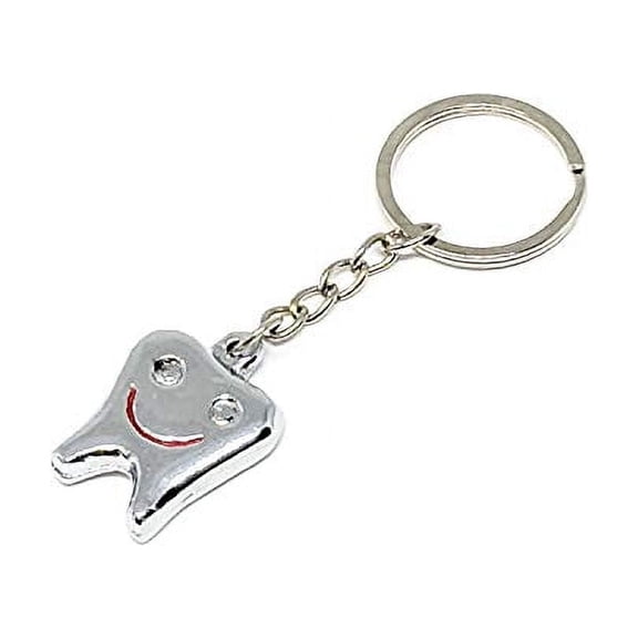 ASA TECHMED Nurse Gift Key Chain Set – Mini Medical Tools with Stethoscope, Tooth Mirror & Dental Pliers, Dental Sign 3‑Piece Portable Kit