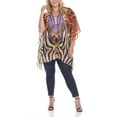 thumbnail image 2 of White Mark Women's Plus Size Animal Print Caftan, 2 of 5