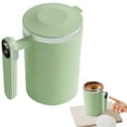 thumbnail image 2 of 1 Pc Self Stirring Coffee Mug with Temperature Display, Rechargeable Stirring Mug, Automatic Self Stirring Cup with Lid, for Coffee, Milk and Other Beverages, 4.84x3.43x5.79 Inch, Green, 2 of 4