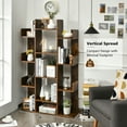thumbnail image 4 of Gymax Bookshelf Tree-Shaped Bookcase w/13 Storage Shelf Rustic Industrial Style, 4 of 10
