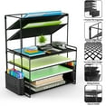 thumbnail image 5 of MEHOOM Desk Organizer,office desk Accessories with 2 Tilted File Sorter, 5 of 6