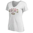 thumbnail image 2 of Women's White San Francisco 49ers Floral Arch T-Shirt, 2 of 3