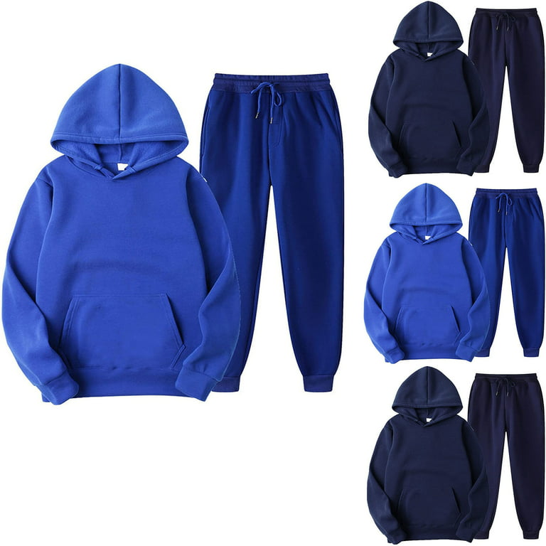 Men's And Women's Casual Sweatsuit Set Long Sleeve Hoodie and Pants Sport  Sweat Suits 2 Piece Tracksuits Outfits 