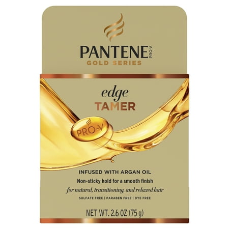 Pantene Pro-V Gold Series Edge Tamer Treatment, Edge Control with Argan, Smooth Finish, 3.2 fl