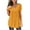 Gold, variant on Women's Summer Solid Round Neck Button Pleated Short Sleeve Tops