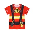 thumbnail image 5 of WIBACKER Boys 3D Fireman Suit Printed Pajamas Short Sleeves 2-Piece Toddler PJs Set Kid Sleepwear Summer Comfy Jammies, 5 of 6