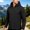 Black, variant on Men's Solid Plain Detachable Hood Softshell Jacket Full Zip Vertical Zipper Pockets Windproof Minimalist Outdoor Commute Outerwear Red XXL
