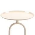 thumbnail image 3 of Coffee Tables 2PCS. Lantern-shaped Metal End Table, Small Round Side Table, Modern Coffee Drink Cocktail Table, Small Accent Pedestal Table for Living Room Corners Small Spaces,Wooden Coffee Tables, 3 of 8