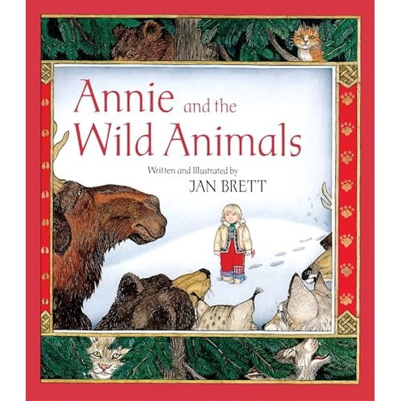 Pre-Owned Annie and the Wild Animals: A Picture Book About a Lonely Girl and Woodland Creatures by Jan Brett for Children (Ages 4-7), 9780395510063, 0395510066, Paperback, Illustrated edition