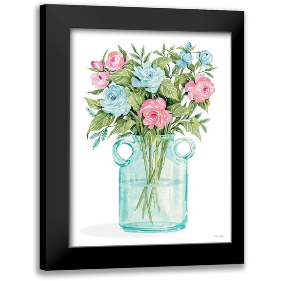 Jacobs, Cindy 12x14 Black Modern Framed Museum Art Print Titled - Pretty Posies II