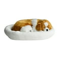 thumbnail image 1 of Realistic Sleeping Plush Breathing Dog Furry Dog With Mat Creative Animals Decor Stuffed Animal Doll, 1 of 4