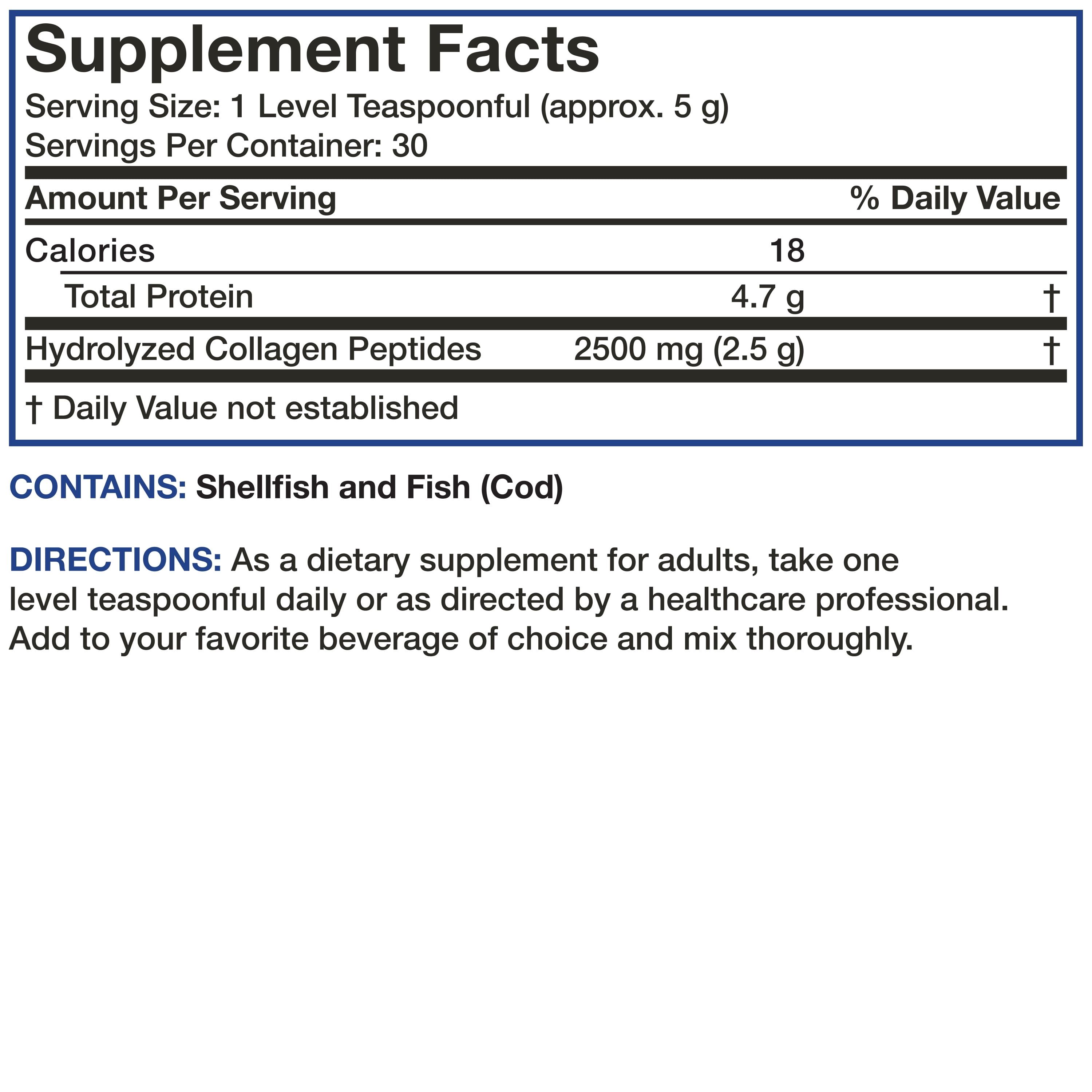 Bronson Marine Collagen Peptides Powder 100% Nordic Norwegian Cod Verified Sustainable Non-GMO Gluten Free, 150g (5.29 oz)