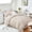 Beige-Twin XL(68"x 88"), variant on Queen Comforter Set Seersucker 7 Pieces All Season Luxury Bed In A Bag For Bedroom Bedding With Comforters Sheets Pillowcases & Shams Dark Grey