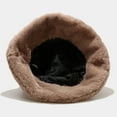 thumbnail image 5 of AOOCHASLIY Hats for Women Clothes Women's Autumn And Winter Fashion Solid Color Basin Hat Plush Fisherman Hat Warm Hat, 5 of 5