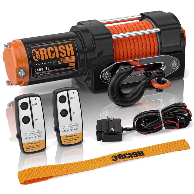 Cabrestante de remolque ORCISH Upgrade, 1587 kg, 12 V DC