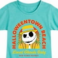 thumbnail image 3 of Nightmare Before Christmas - Halloweentown Beach - Local Ghouls Only - Sun Sand & Scares - Toddler And Youth Girls Short Sleeve Graphic T-Shirt, 3 of 5