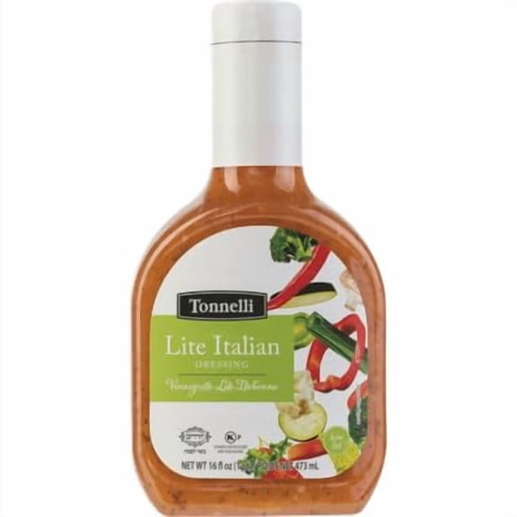 Tonelli Lite Italian Salad Dressing 16 fl oz (Pack of 12)