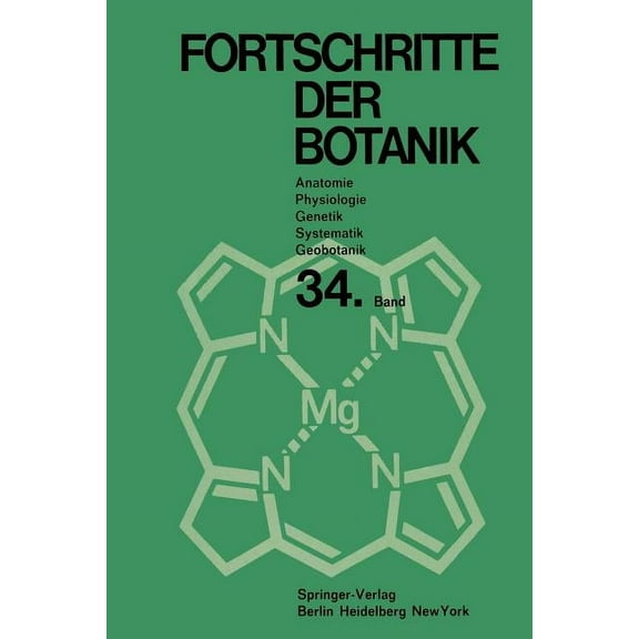 Progress in Botany Fortschritte Der Botanik, Book 34, (Paperback)