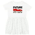 thumbnail image 3 of Inktastic Future Pit Crew Red Race Car Girls Toddler Dress, 3 of 5