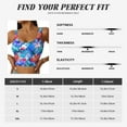thumbnail image 5 of Uemuo Bright Flowers Pattern Women's Sports Bra - High Impact Support, Breathable, and Comfortable Athletic Bra for Running, Yoga, and Workouts, 5 of 9