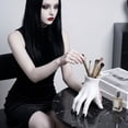 thumbnail image 4 of Desk Organizer, White Creative Hand Shaped, 1 Piece, For Home Decor Makeup Brush Pen Storage Desktop Decoration, 4 of 4