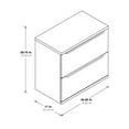 thumbnail image 2 of Denmark 2-Drawer Engineered Wood Lateral File with Lockdowel  in Natural Finish, 2 of 10