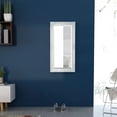 thumbnail image 2 of vidaXL Wall Mirror Baroque Style 100x50 cm White, 2 of 5