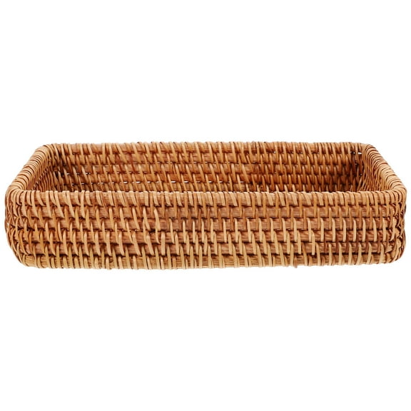 Pawsdot Woven Rattan Basket for Portable Carry Fruits and Snacks 1Set