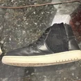 thumbnail image 3 of N I-K-E Mid A i r-Jor-dan 9.5 Black With Zipper, 3 of 6
