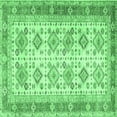 thumbnail image 1 of Ahgly Company Indoor Square Oriental Emerald Green Traditional Area Rugs, 5' Square, 1 of 4