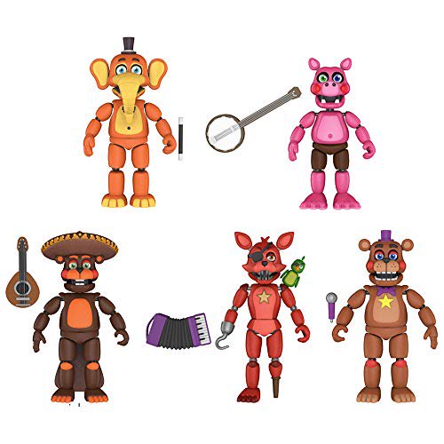 Funko Funko Five Nights At Freddys Pizza Simulator Series 4 Articulated Action Figures Set Of 5 Toy Figure Walmart Com