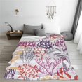 thumbnail image 6 of Coral Blanket Beautiful Coral Pattern Soft Cozy Flannel Lightweight Warm Travel Couch Throw Blankets for Bed Living Room Decor Gifts for Kids Adults 50"x40", 6 of 6
