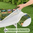 thumbnail image 5 of Pioneer Flower Floral Print Pattern Round Fitted Tablecloth with Elastic Edge,Dining Table Cover Waterproof,Outdoor Round Tablecloth for Camping,Dining,Indoor and Outdoor, 5 of 7