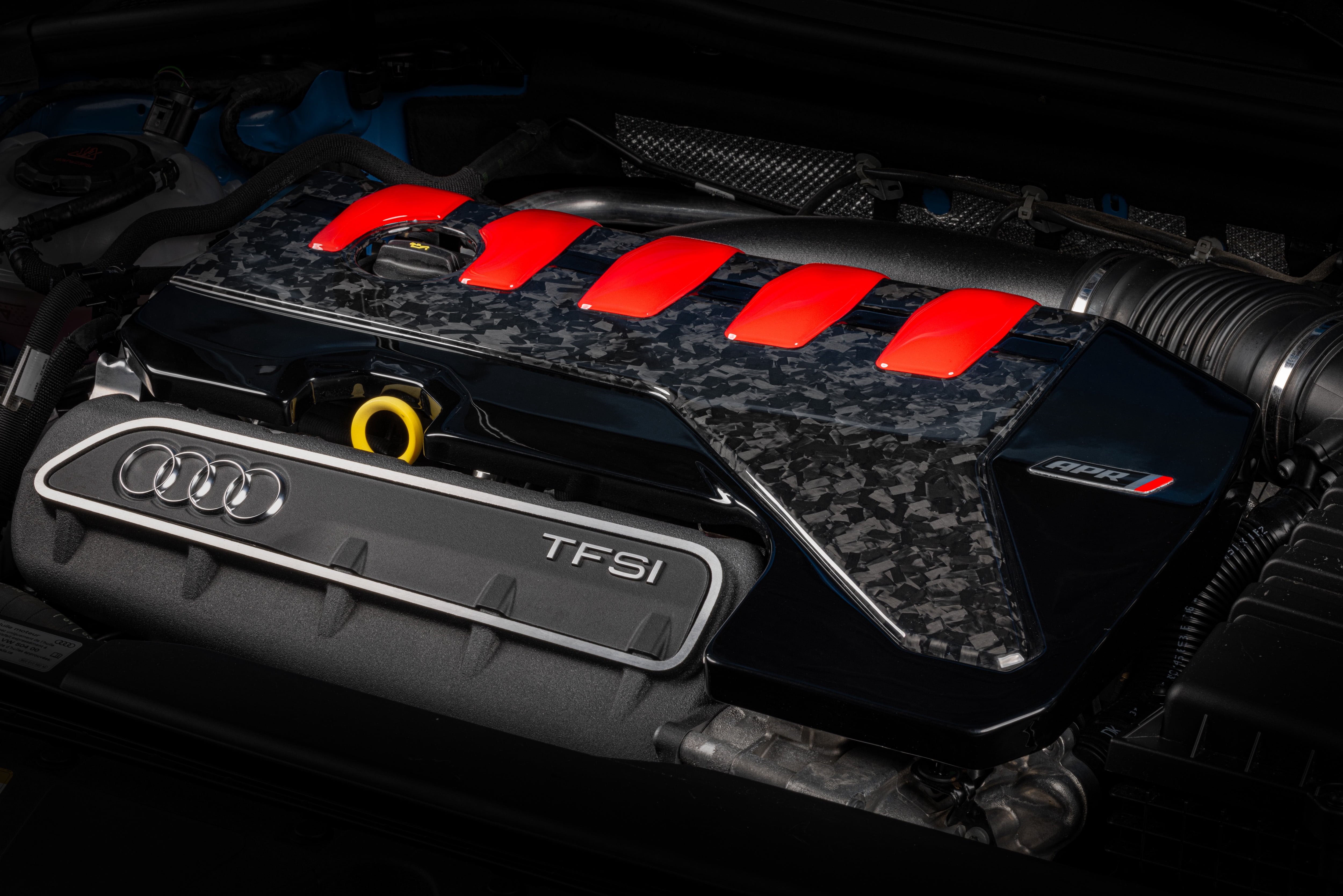 APR MS100235 Carbon Fiber Engine Cover - Gloss Forged