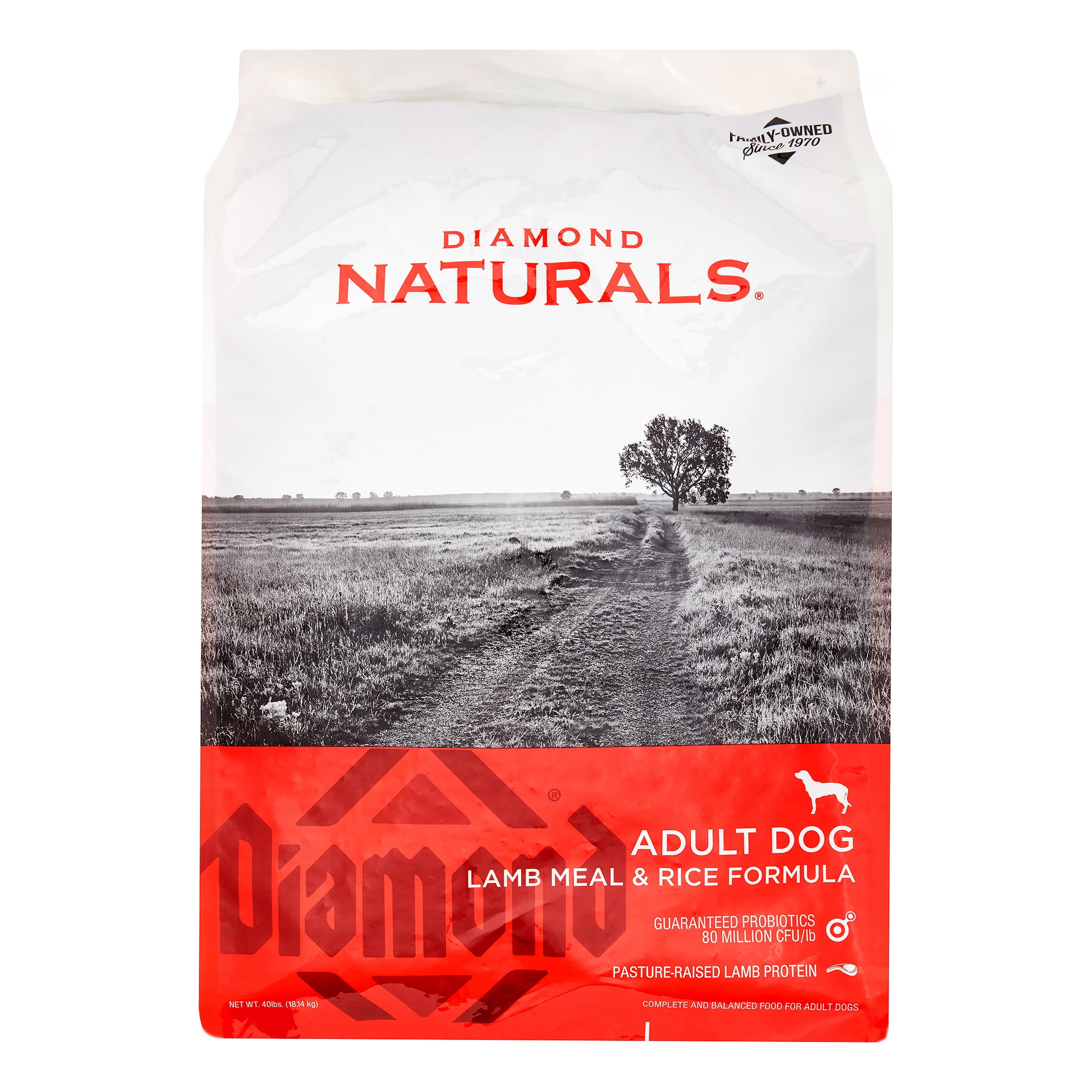 Diamond Naturals Lamb & Rice Adult Dry Dog Food, 40 lb ...
