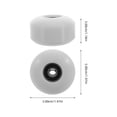 thumbnail image 2 of ELAYARD 2 Pcs Roues de Remplacement pour Planche à Roulettes en PU Blanc Haute Dureté Accessoires de Planche à Roulettes de Rue, 2 of 8