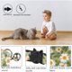 thumbnail image 3 of Paquete de 2 collares separables con diseño de gato, pajarita, collar de color floral con margaritas, 3 of 5