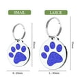 thumbnail image 4 of Personalized Dog Tags and Cat Tags, Glitter Paw Print Pet ID Tags, Laser Engraved with Your Text, Multiple Colors & Sizes, 4 of 6