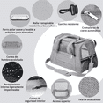 thumbnail image 3 of Mochila Transportadora Y Gato Perro Transpirable Y Plegable Xtellar gris, 3 of 4