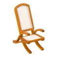 thumbnail image 2 of Silla de ratán de madera para casa de muñecas 1:12, sillón, muebles para casa de muñecas, accesorios artesanales, sillón en miniatura para playa, 2 of 9