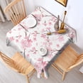 thumbnail image 2 of Pioneer Flower Floral Print Pattern Square Tablecloth,Waterproof Square Table Cover,Wipeable Spillproof Washable Table Cover for Home Kitchen Party Decor 42"X42"(107x107cm), 2 of 6