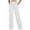 White, variant on Women's Casual Pants High Waisted Loose Fit Straight Leg Joggers Elastic Waistband Drawstring Pocket Sweatpants For Daily Wear