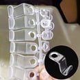 thumbnail image 3 of 50pcs Clear Plastic Clothes Hanger Connector Hooks Hanger Extender Clips Connection Hangers Hooks Clothes Hangers Space Saving for Cabinets Clothes Closet, 3 of 5
