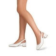 thumbnail image 6 of BURUDANI Womens Slingback Low Chunky Heels Pumps Square Toe Block Dress Shoes, 6 of 7