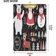 thumbnail image 3 of FMSHPON Cute Christmas Polar Bear Santa Snowman Deer Birds Trees Gifts Clipboard Hardboard Wood Nursing Clip Board and Pull for Standard A4 Letter 13x9 inches, 3 of 7