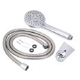 thumbnail image 2 of G1/2'' Wall Mount Shower Faucet Set Handheld Shower Head Hose, 2 of 5