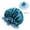 Teal Blue/Light Blue, variant on Double-sided Satin Night Sleep Cap Hair Bonnet Hat Head Cover w/ Elastic Band