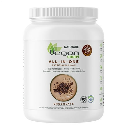 Naturade Vegansmart All-In-One Nutrititional Protein Shake, Chocolate, 15 Serving