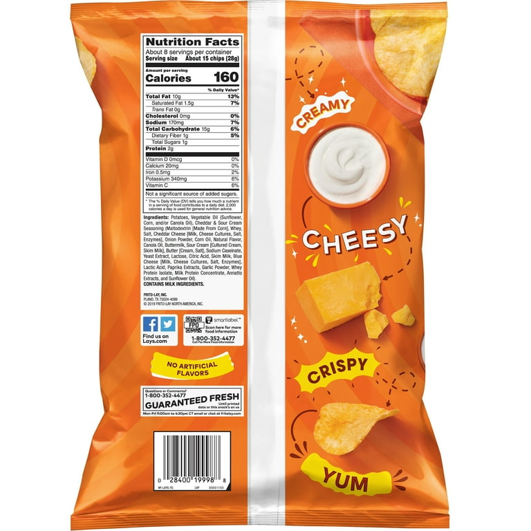 Lays sour deals cream